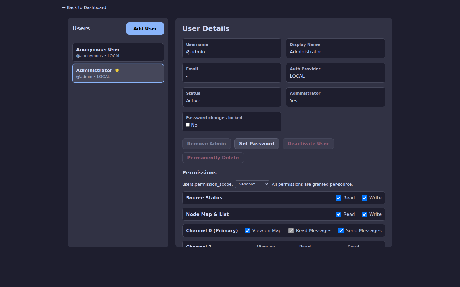 Per-source permissions